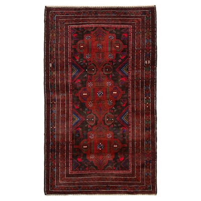 Teimani Black, Copper Rug 4'1" x 6'11" - 4'1 x 6'11