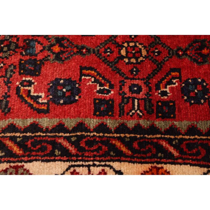 ECARPETGALLERY Hand-knotted Andelz Red Wool Rug - 2'11 x 10'3