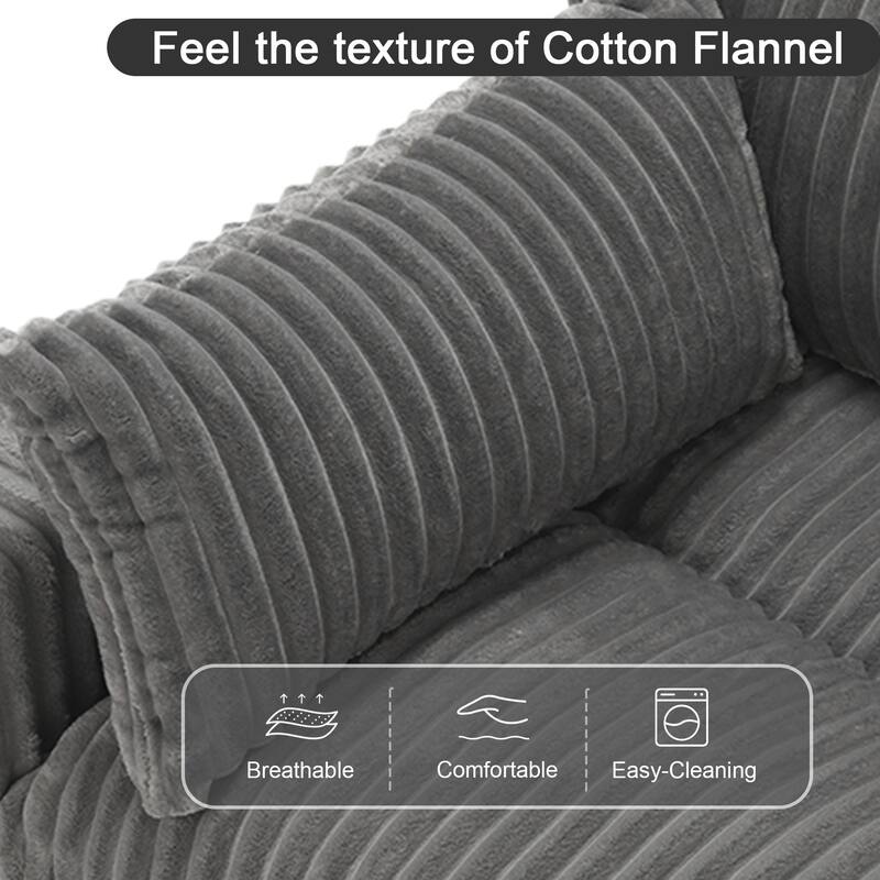 Plush Faux Fur Accent Sofa Chair