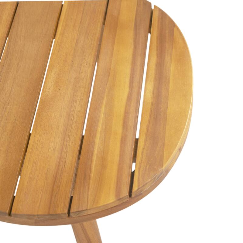 Christopher Knight Home - 4-Piece Patio Conversation Set with Woven Rope Loveseat, Cushions & Acacia Wood Coffee Table