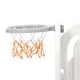 preview thumbnail 36 of 39, 4-in-1 Kids Slide with Climber, Basketball Hoop and Storage Space, Freestanding Outdoor Indoor Slide Playset