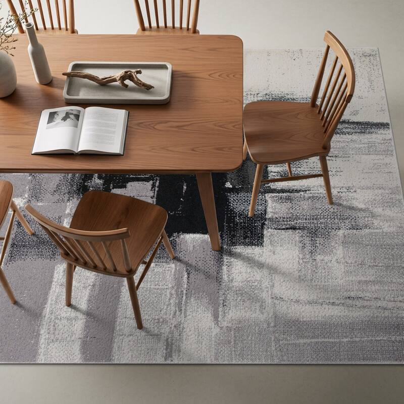 World Rug Gallery Modern Abstract Art Area Rug