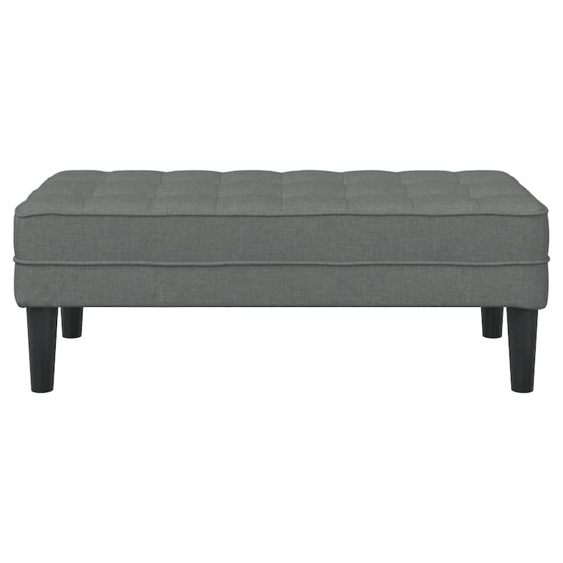 Elegant Fabric Storage Ottoman in Multiple Colors - 44.5 x 22.4 x 15.4 in
