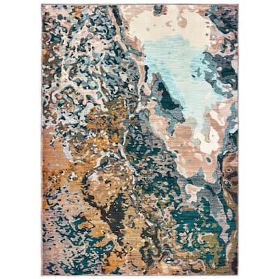 Style Haven Sierra Distressed Abstract Area Rug