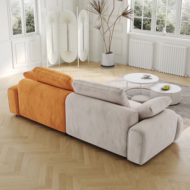 Christopher Knight Home 86.6″ Large Size Modern Upholstered 3 Seat Sofa