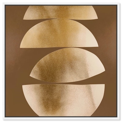 Golden Crescents II Canvas by Art Remedy