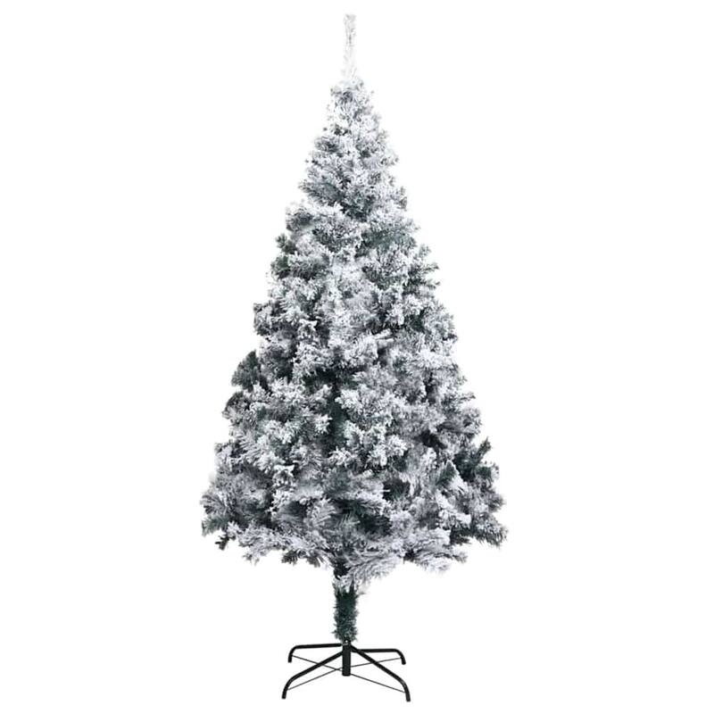 vidaXL Artificial Christmas Tree Green 70.9" PVC and Steel and Plastic