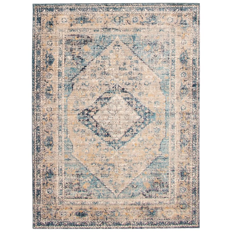 ECARPETGALLERY Bolivia Bijar Southwestern Rug - 5'0" x 8'0" - Blue