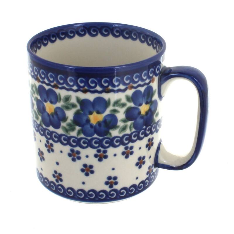 Blue Rose Polish Pottery Vena Mug - Spring Blossom