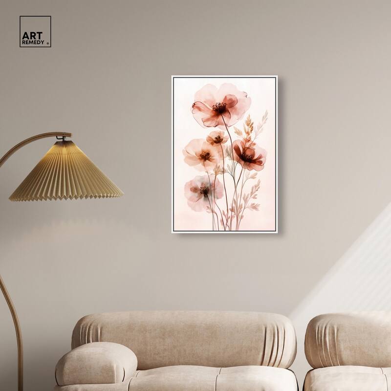 Petal Dye III Canvas by Art Remedy