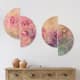 Designart 'Twig of Lilac Flowers' Floral Wood Wall Art Set of 4 Half ...