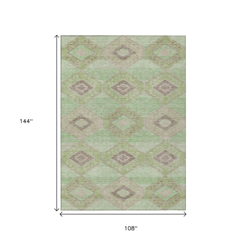 HomeRoots Aztec Transitional Rectangle Outdoor Rug