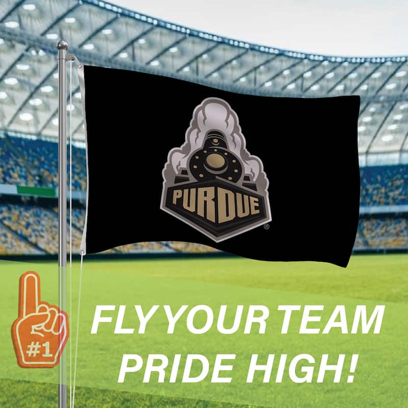 Purdue University Single Sided Flag w/ 2 Grommets, 3'x5'