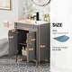 preview thumbnail 14 of 45, 24"/30"/36" Retro Bathroom Vanity W/ Drop in Sink Combo Cabinet Set
