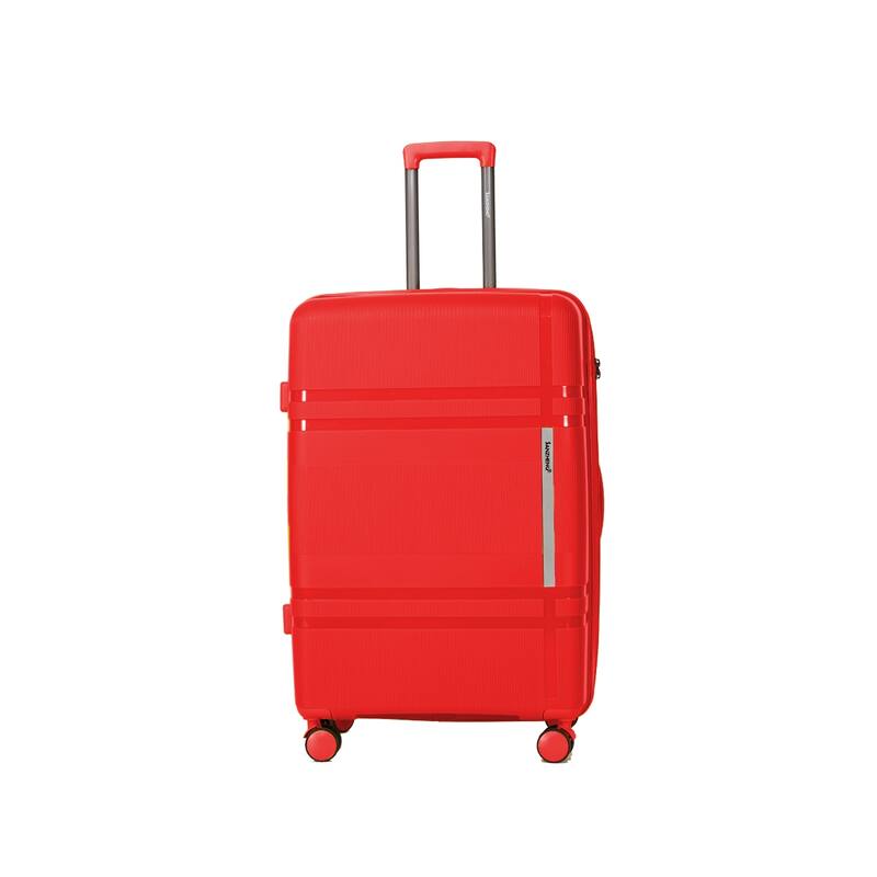 6-piece luggage set, expandable hard shell luggage set with rotating wheels