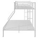 preview thumbnail 35 of 52, Metal Bunk Bed with 2 Built-in Ladders, Twin XL Over Queen/Full XL Over Queen Heavy Duty Bunk Bedframe with Guardrails for Kids