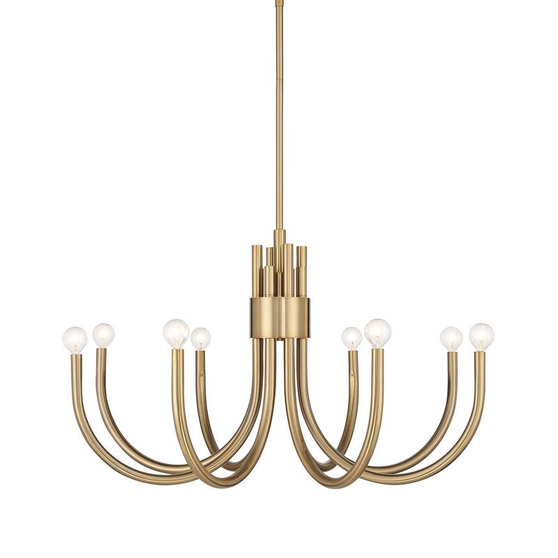 Savoy House 1-6680-8 Sorrento 8 Light 34" Wide Taper Candle Style - Noble Brass