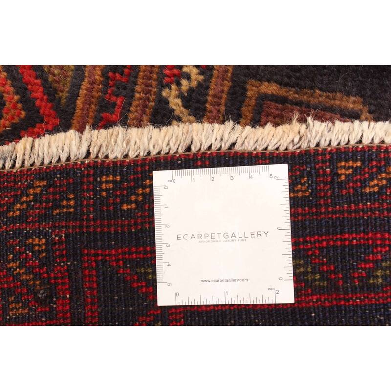 ECARPETGALLERY Hand-knotted Teimani Dark Navy Wool Rug - 3'1 x 4'11