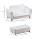 preview thumbnail 8 of 20, Two-seater Kids Sofa Set with Footstool - 32.75" L x 16.5" W x 16.25" H