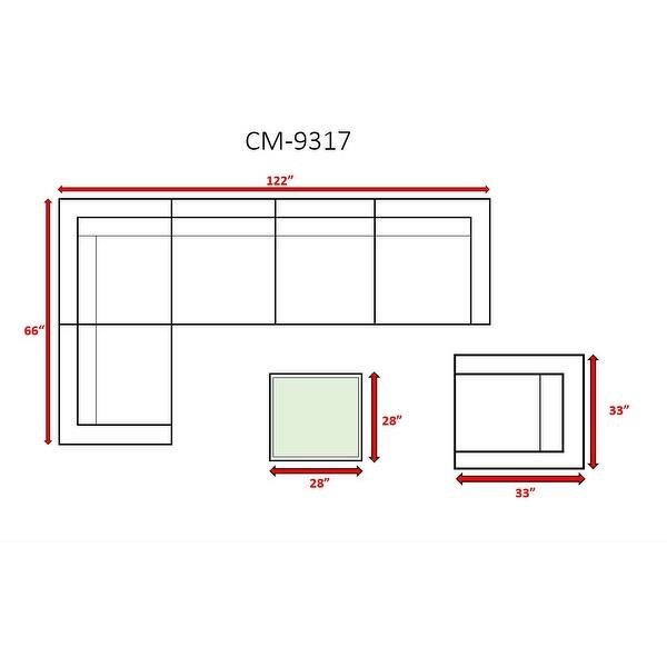 LSI 7 Piece Sectional Seating Group With Cushion Bed Bath & Beyond 34241616