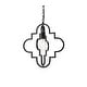 preview thumbnail 3 of 14, Sage 1 Light Pendant in black - 15 Inch