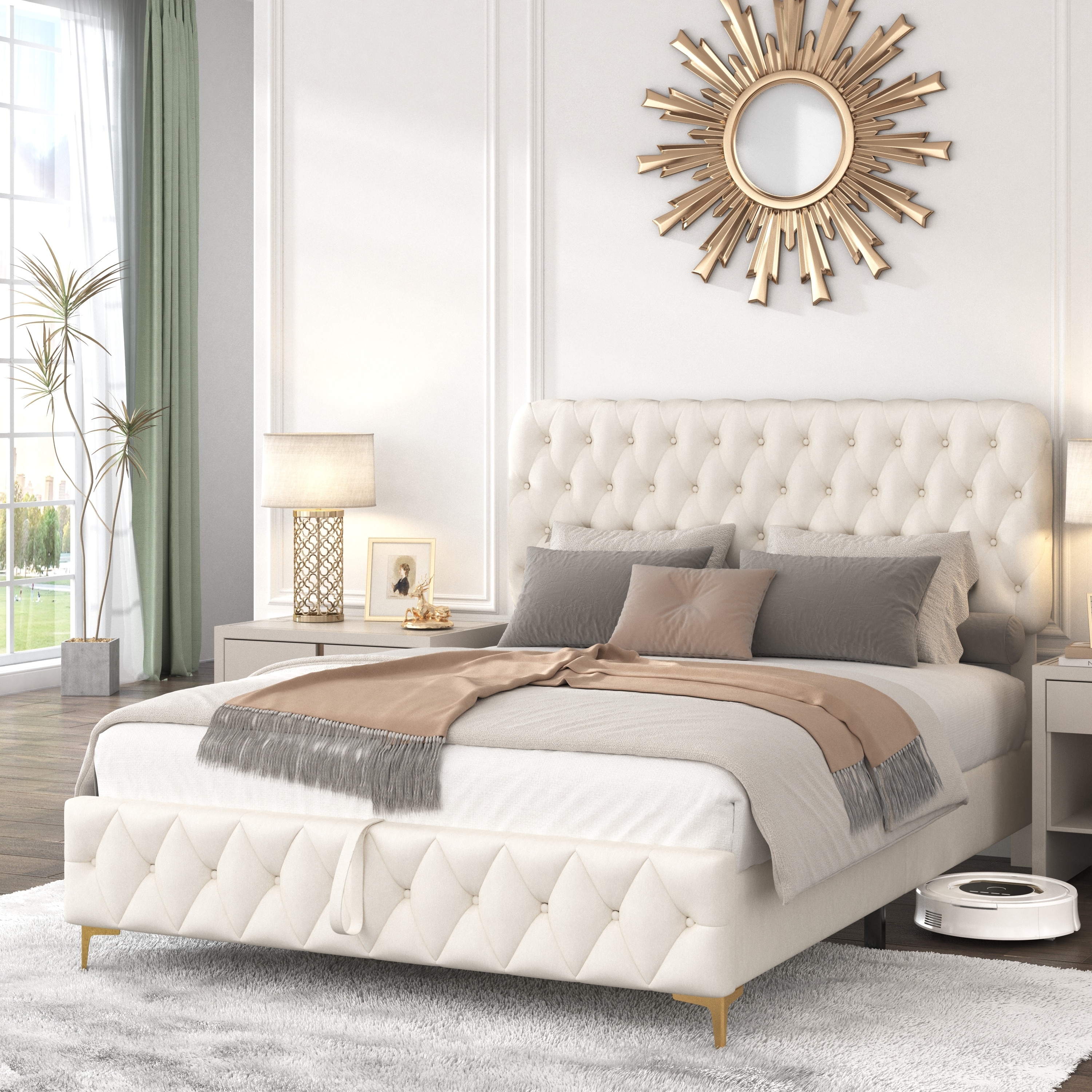 Deep ottoman bed with mattress sale
