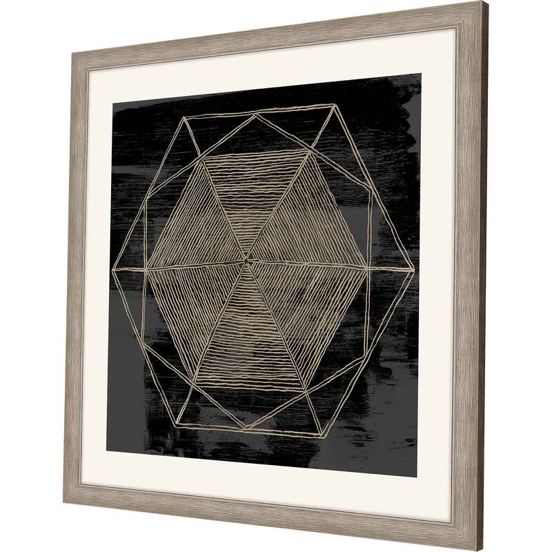 Woven Dreams II Framed Art Giclee Under Glass - Black