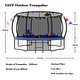 preview thumbnail 6 of 7, 12FT Recreational Kids Trampoline with Safety Enclosure Net, Ladder and Flag Parts