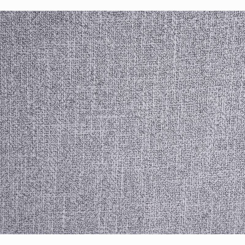Set of 2 Gray Linen Upholstered Side Chairs, Gray Oak Finish