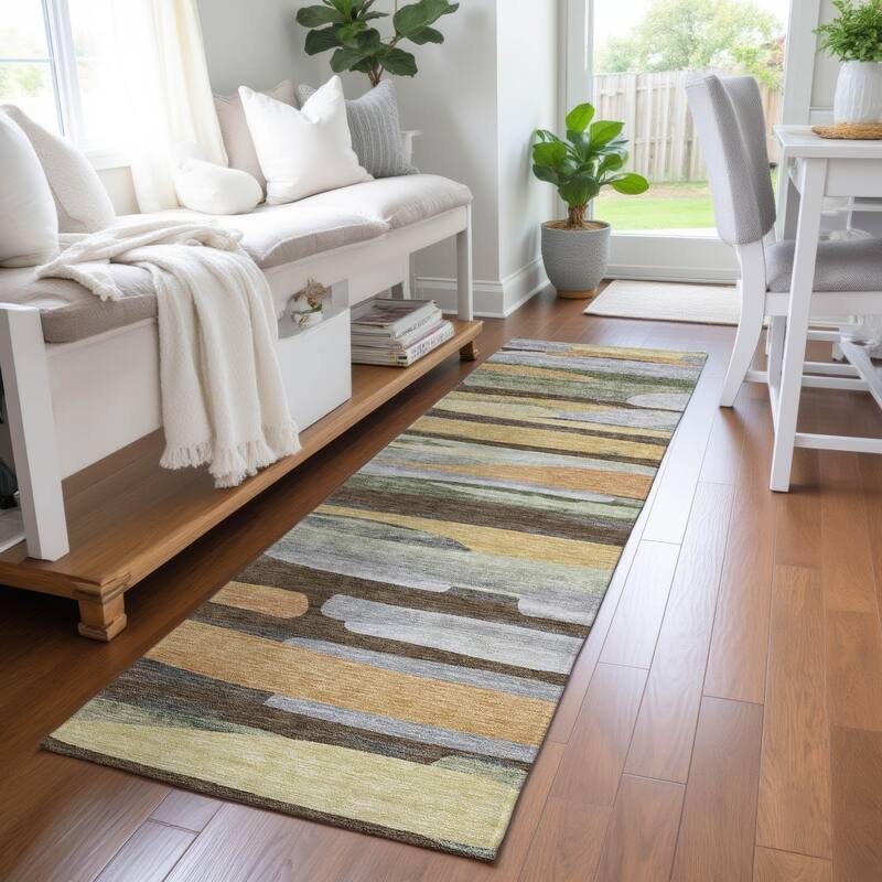 Machine Washable Indoor/ Outdoor Casual Merriam Chantille Rug