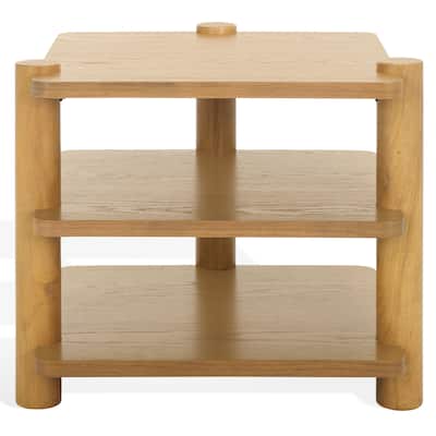 SAFAVIEH Couture Edisyn 3 Shelf Wood Accent Table - 24"W x 21"D x 21"H