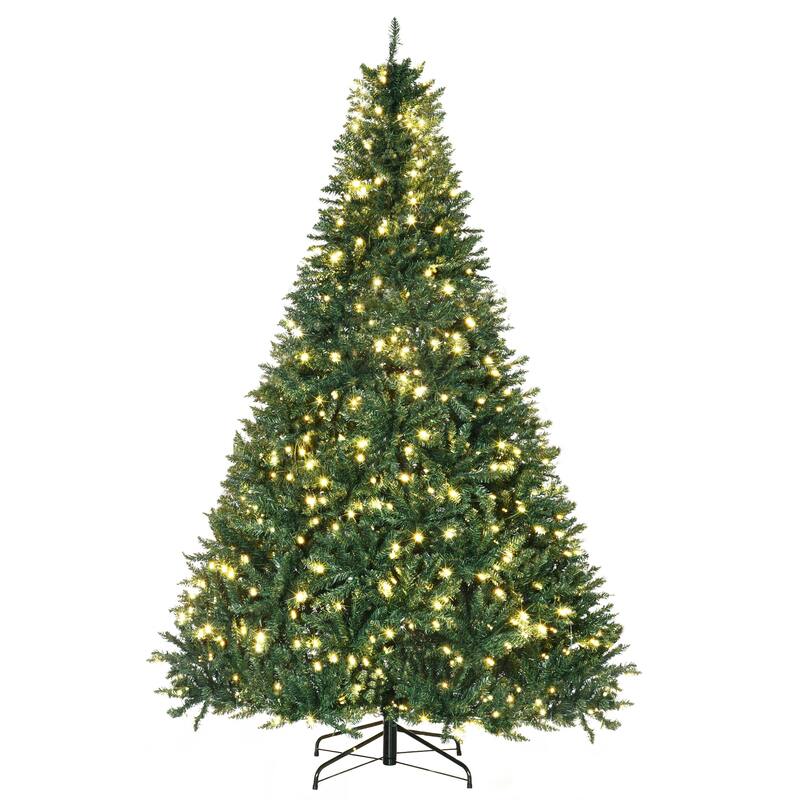7ft Pre-Lit Full Douglas Fir Artificial Christmas Tree with Realistic Branches, 700 Warm White LED Lights and 2154 Tips - Green - Green