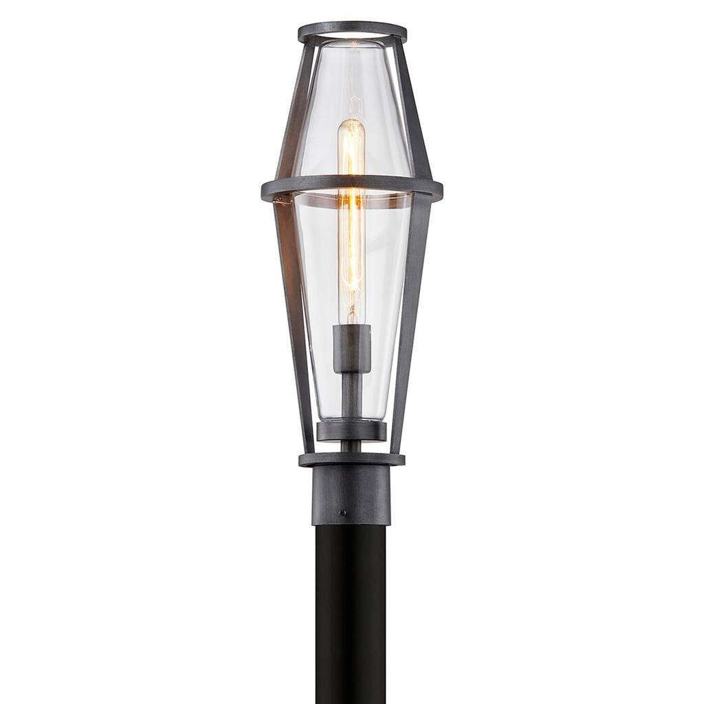 Troy Lighting Prospect 1-light Graphite Post with Clear Glass