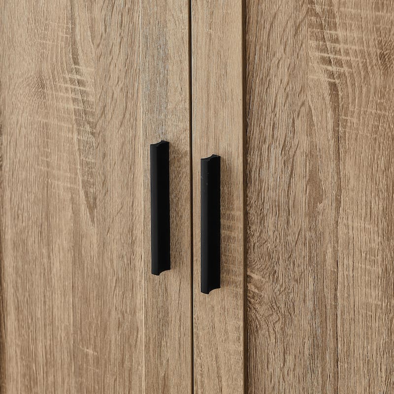 Bathroom Storage Tall Cabinet with Adjustable Shelf and Anti-Tipping