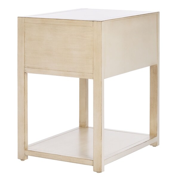 SAFAVIEH Yudi 1 Drawer 1 Shelf Accent Table Nightstand. On Sale Bed Bath Beyond 31803232