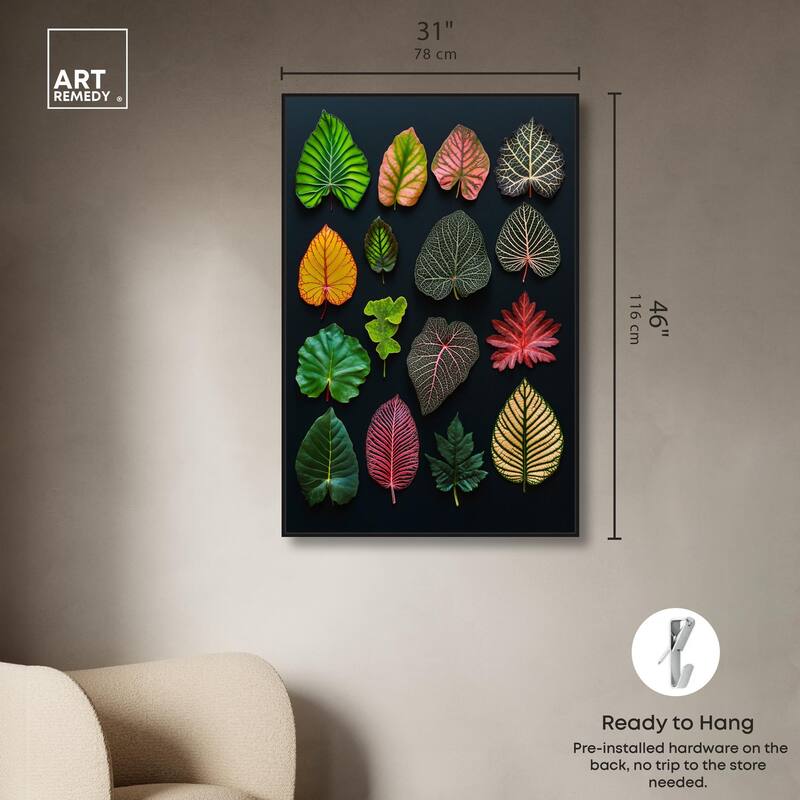Leaf Lexicon Canvas by Art Remedy