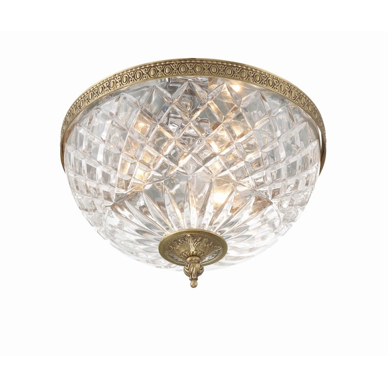 Crystorama Lighting Group Richmond 3 Light 12" Wide Flush Mount Bowl