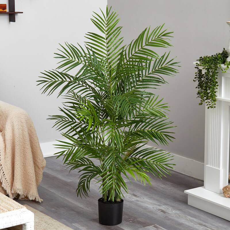 The Curated Nomad Zaius Areca Silk Palm Tree - Green