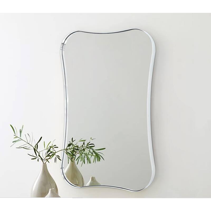 TEHOME Toini Asymmetrical Metal Wall Mirror - 20'' x 30''