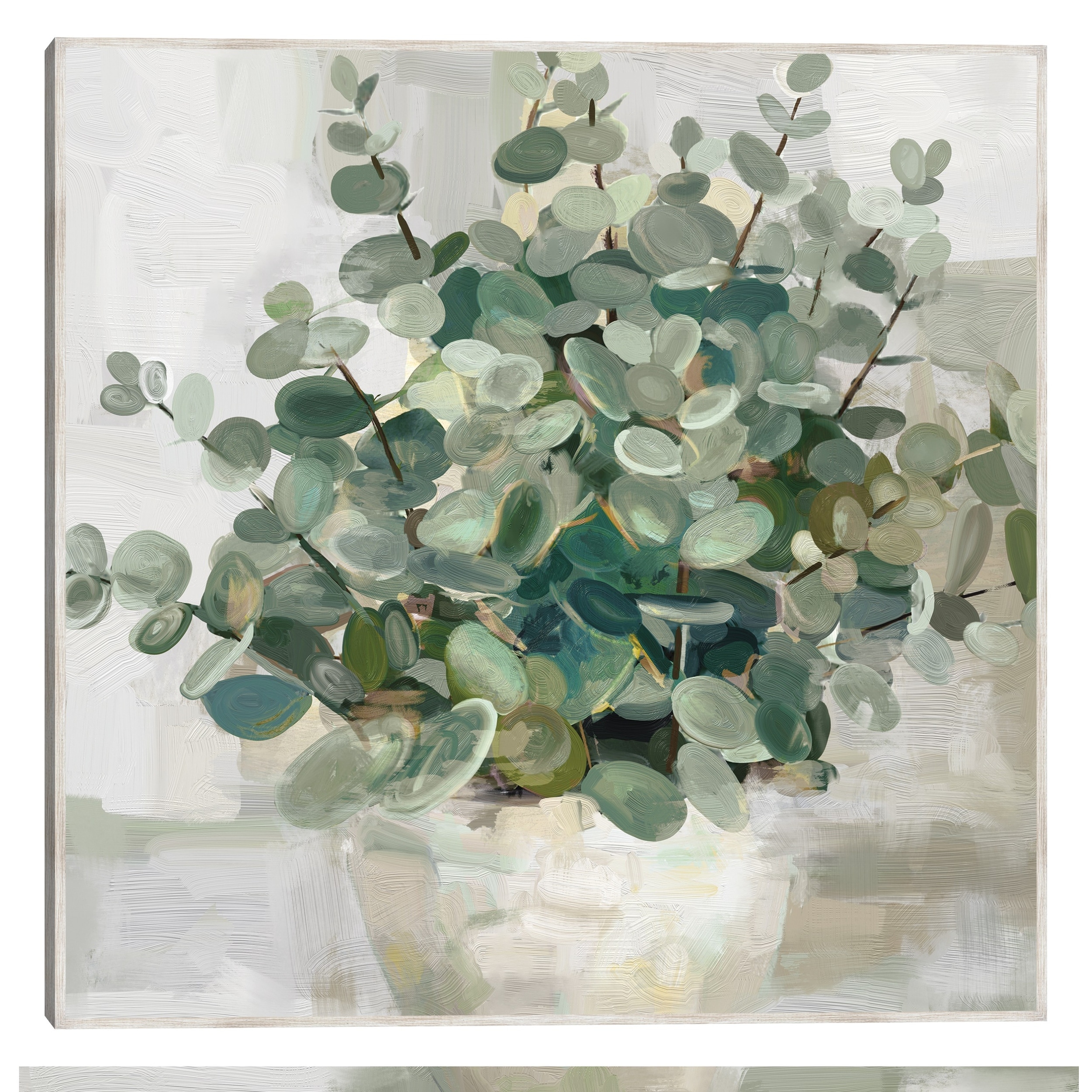 Eucalyptus Pots I By Studio Arts Canvas Art Print