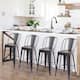 Andeworld farmhouse bar stools ,counter height bar stools set of 4 - Set of 4