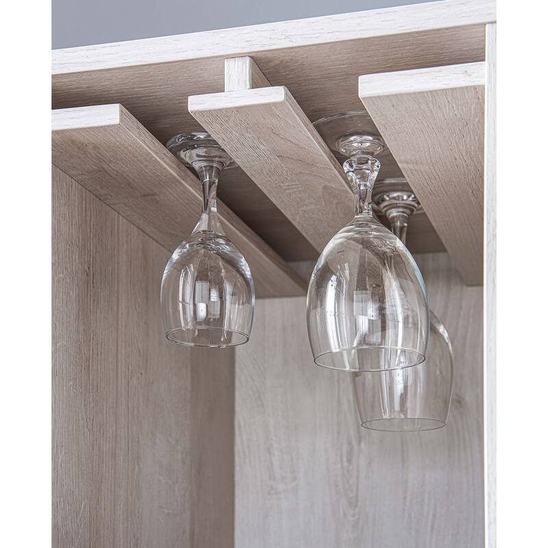 Furniture of America Cregg Contemporary 4-shelf Buffet with Wine Rack
