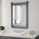 preview thumbnail 54 of 96, Modern Wall Mirrors, Rectangular Mirror with Wood Framed, Bathroom Mirror Barn Mirror Barn Door Mirror with Multi Size 18W * 26H Inches - Grey