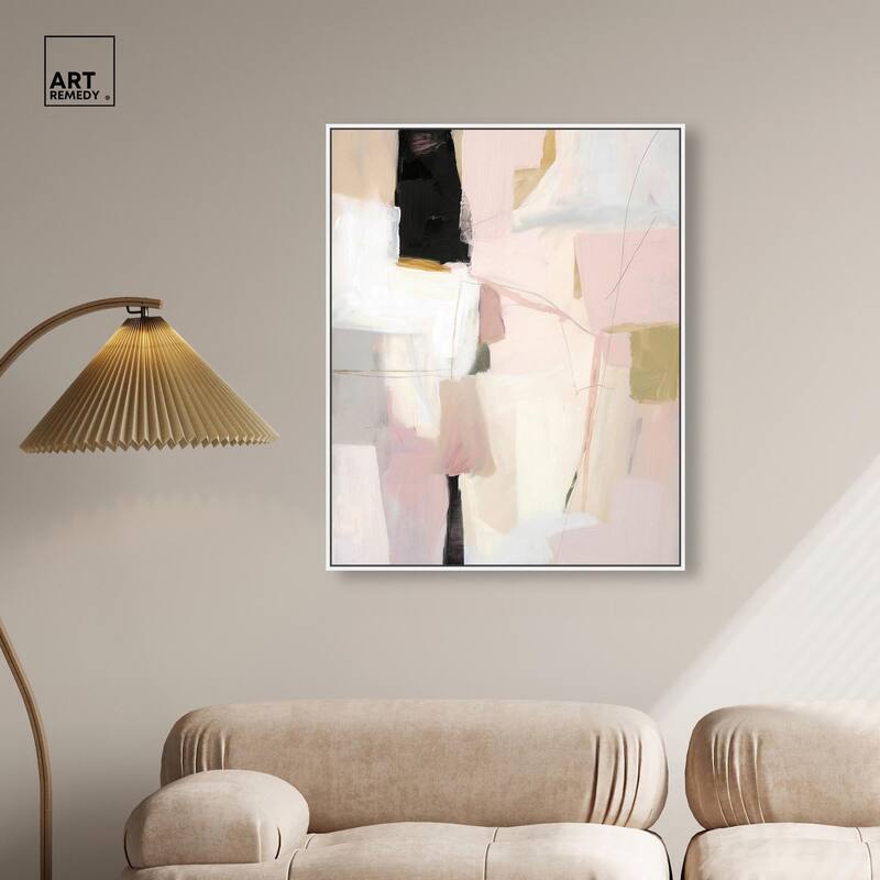 Pistachio Pink I Canvas by Art Remedy
