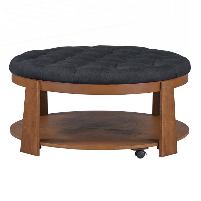 Modern Large Round Ottoman Coffee Table