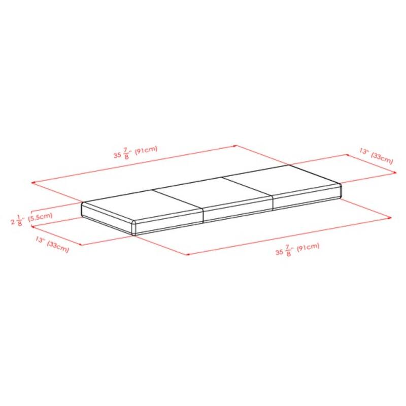 Wood Storage Hall Bench with Cabinets - 21.5" - Walnut Finish