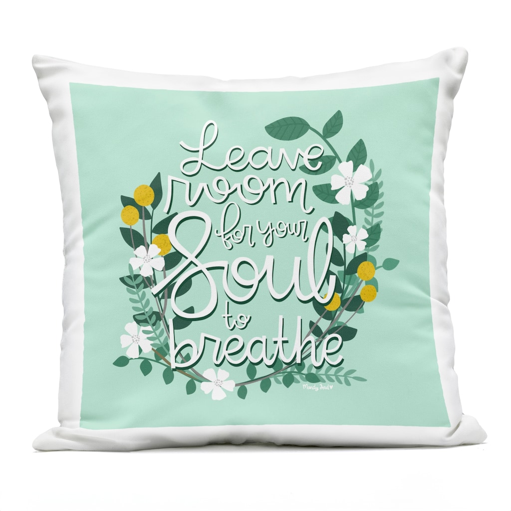 Stupell Room For Soul To Breathe Printed Outdoor Throw Pillow Design by Mandy Ford Art + Illustration