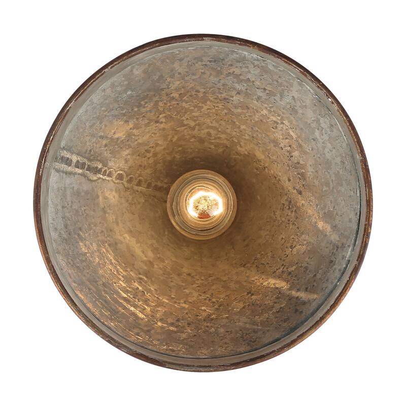 Wry Lighting Jasper 1-light Pendant in Antique Black Iron - Medium Pendant