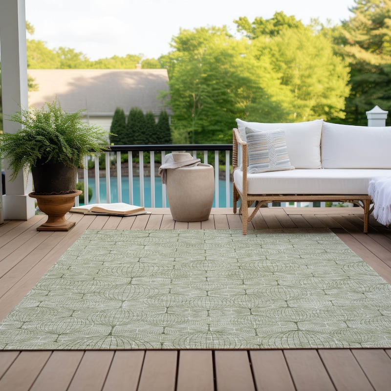 Machine Washable Indoor/ Outdoor Chantille Modern Decor Rug