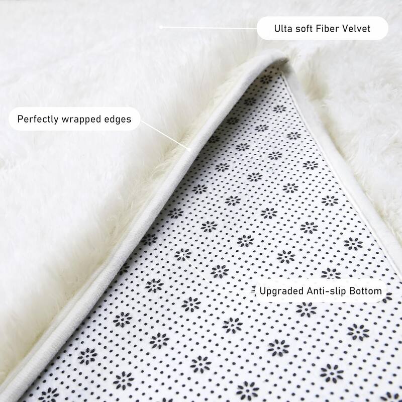 Large Shaggy Home Decor Carpets Fluffy Area Rugs for Living Room Bedroom